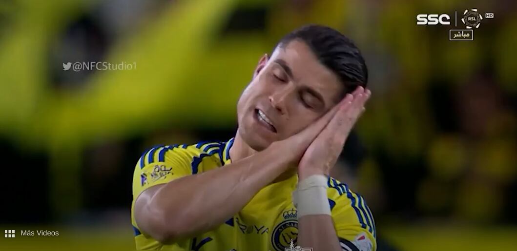 El equipo de Cristiano Ronaldo, el Al Nassr cayó contra el equipo de Karim Benzema. Captura de pantalla.