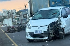 Revelan detalles impactantes de mortal accidente de un motociclista en el puente Juan Pablo II