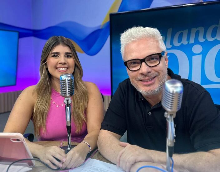 Katherinne González junto a Norval Calvo