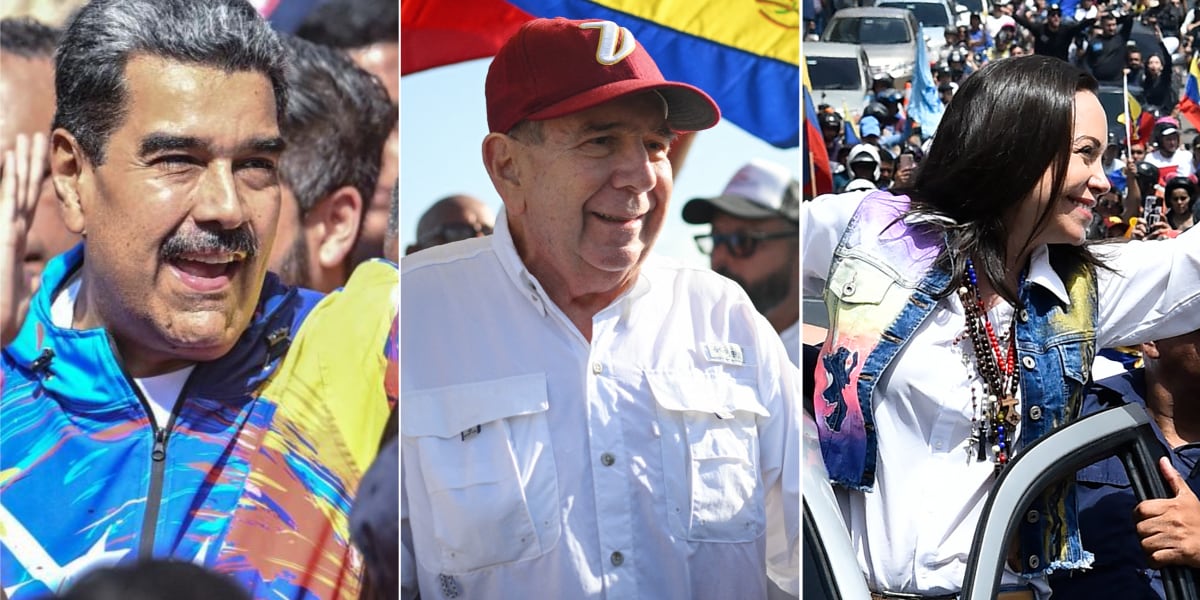 Nicolás Maduro y Edmundo González disputarán las elecciones en Venezuela. González cuenta con el respaldo María Corina Machado, principal candidatura opositora a la que se le impidió participar en los comicios.