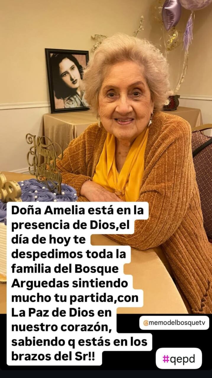 Vica Andrade lamentó el fallecimiento de uno de sus seres queridos. Captura de pantalla.