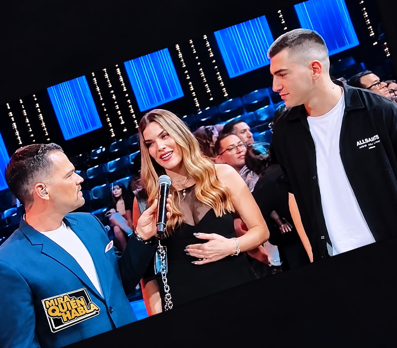 Fernán Faerrón y Laura Ortega estuvieron entre el público durante la segunda gala de Mira quién baila.