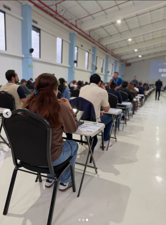 Cientos de aspirantes hicieron el examen el pasado 10 de setiembre.