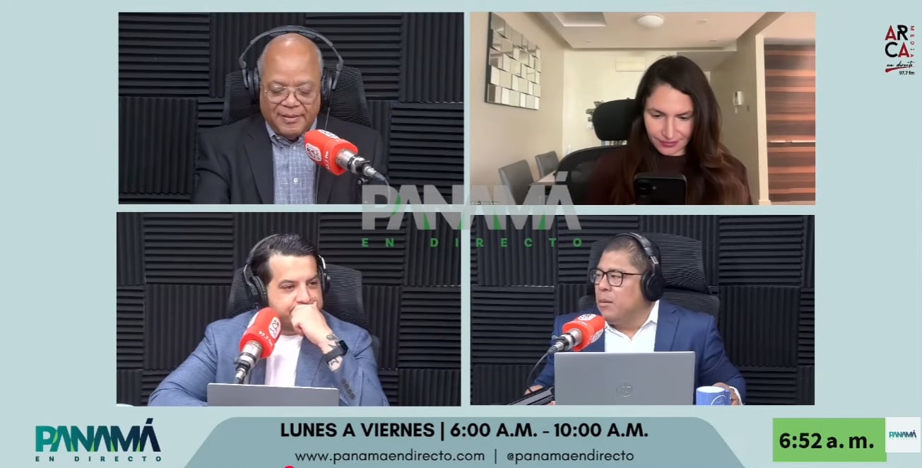 En el programa panameño hablaron sobre Laura Fernández. Foto: Captura