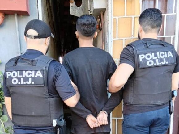Joven de 16 años detenido como sospechoso de homicidio en Pavas. Foto OIJ.