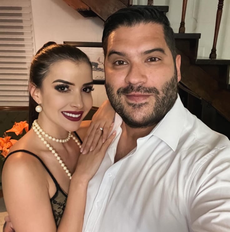 Maricris Rodríguez, presentadora de Giros, y su ahora esposo Andrés Torres