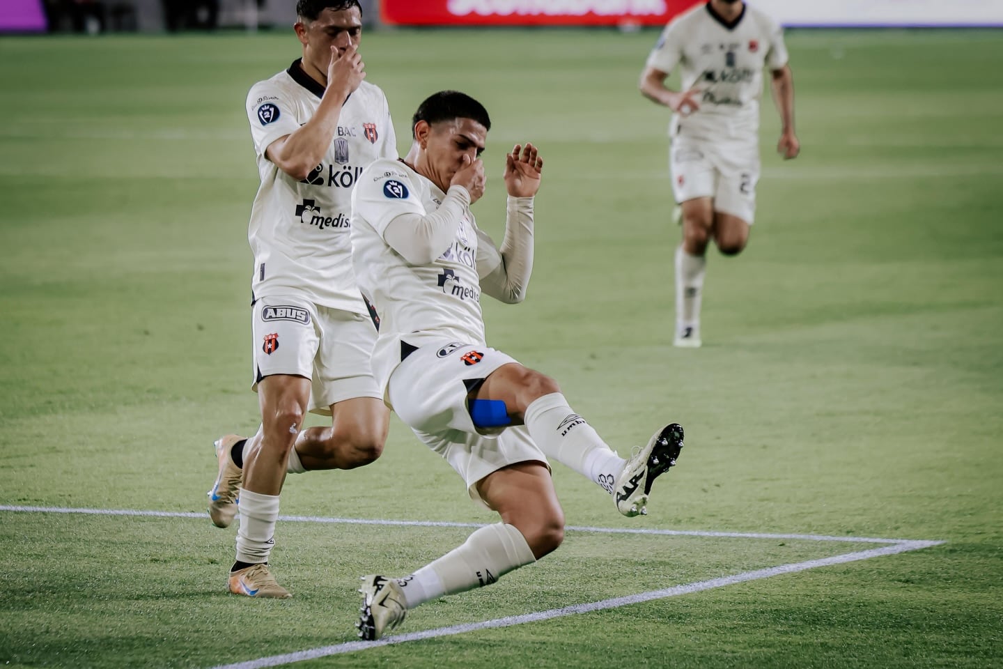 Alejandro Bran marcó un gol el martes pasado, en el partido entre LAFC y Liga Deportiva Alajuelense, en Concachampions.