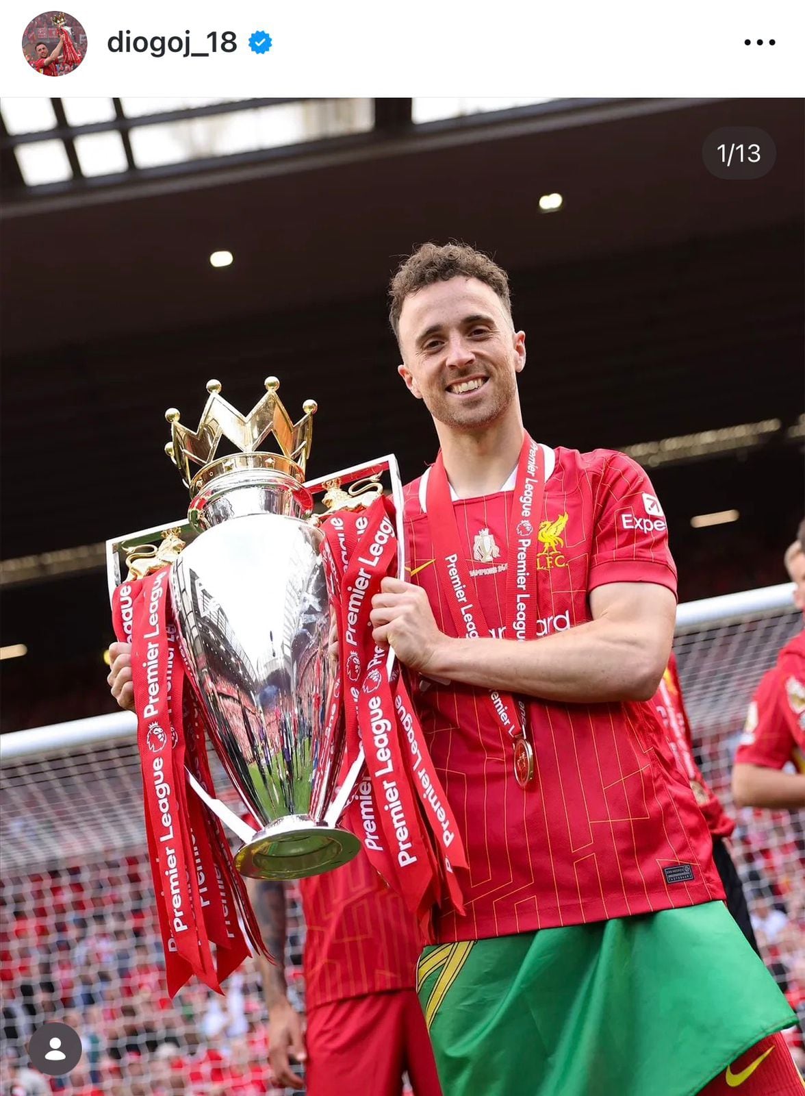 Diogo Jota falleció en un accidente el año anterior.