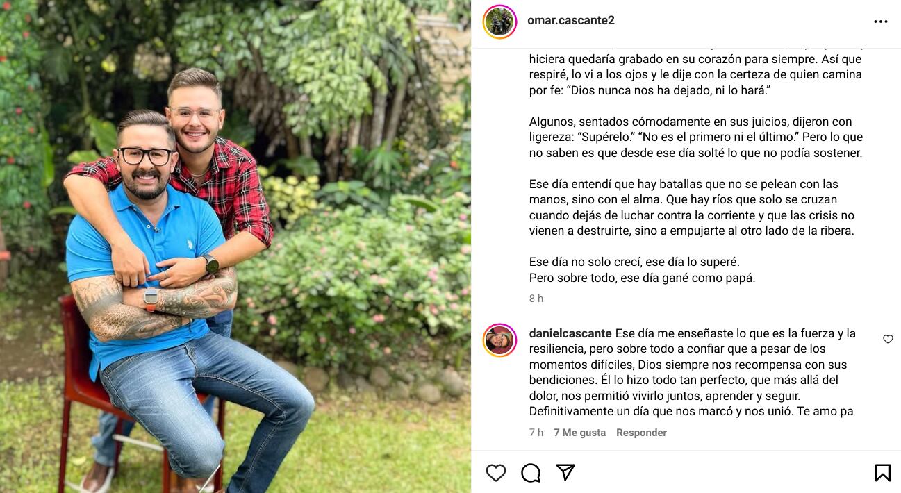 Daniel Cascante, el hijo mayor de Omar Cascante, habló sobre el día que despidieron a su papá de canal 7, donde trabajó por 11 años como periodista y presentador.