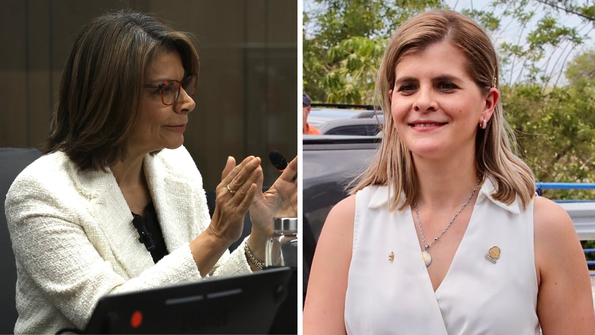 La expresidenta Laura Chinchilla se defendió de las acusaciones vertidas por la candidata presidencial, Laura Fernández.