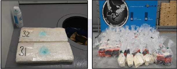 Decomiso de droga oculta en yuca