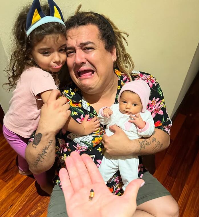 Choché Romano y su esposa Ashley García