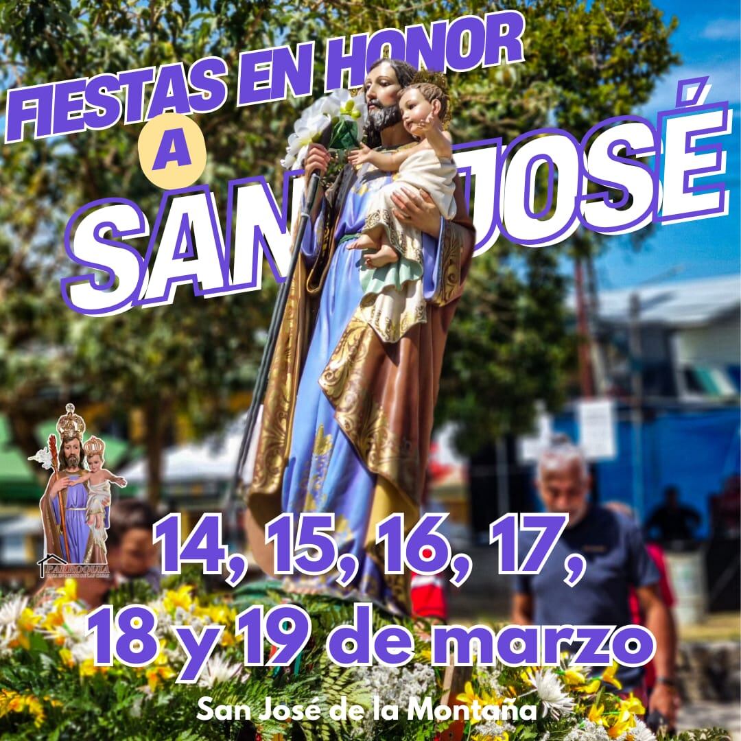 El pueblo de San José de la Montaña lo espera con sus tradicionales fiestas patronales.