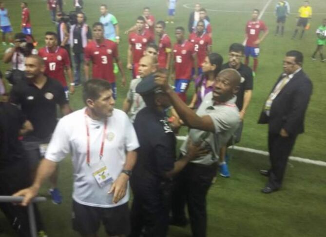 Wanchope protagonizó una bochornosa pelea en el 2015, en Panamá. Archivo.