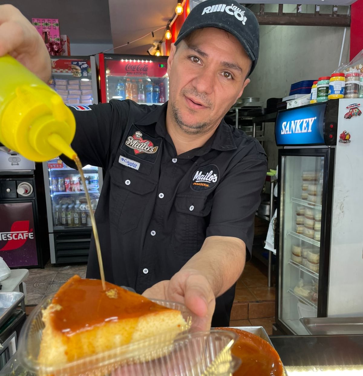 Mailo fue víctima de asalto en su panadería