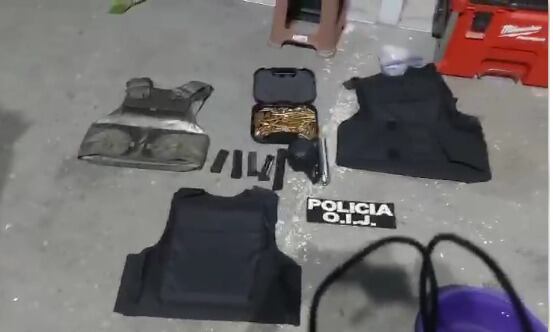 Esta es una parte de lo decomisado tras el intento de tumbonazo