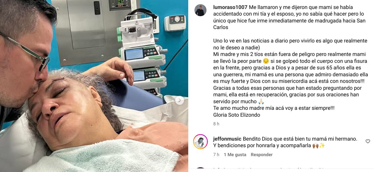 El cantante Luis Guillermo Mora narró en sus redes el momento por el que pasa con fotos y un mensaje en el que abrió su corazón. Él se hizo muy popular en el país porque en el 2009 participó en la primera temporada de Nace una estrella.