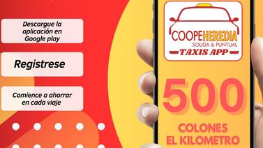 Taxistas rojos de Heredia ya tienen aplicación como Uber y DiDi, pero con esta gran ventaja