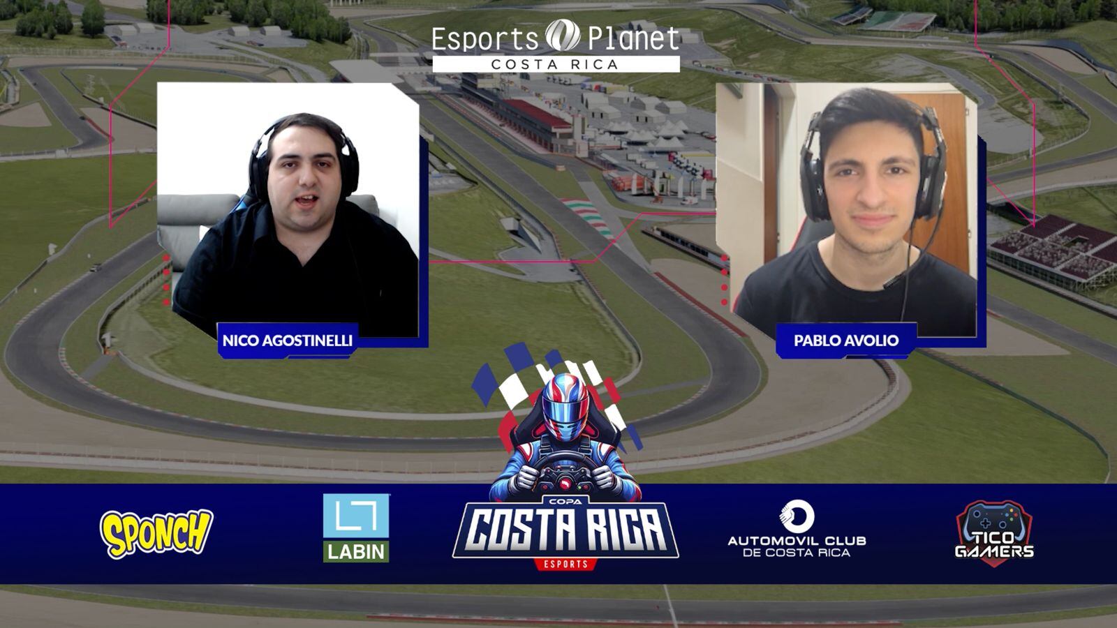 Todas las carreras de la Copa Costa Rica se transmiten a través de las plataformas Youtube y Twitch. Foto cortesía de Esports Planet CR.