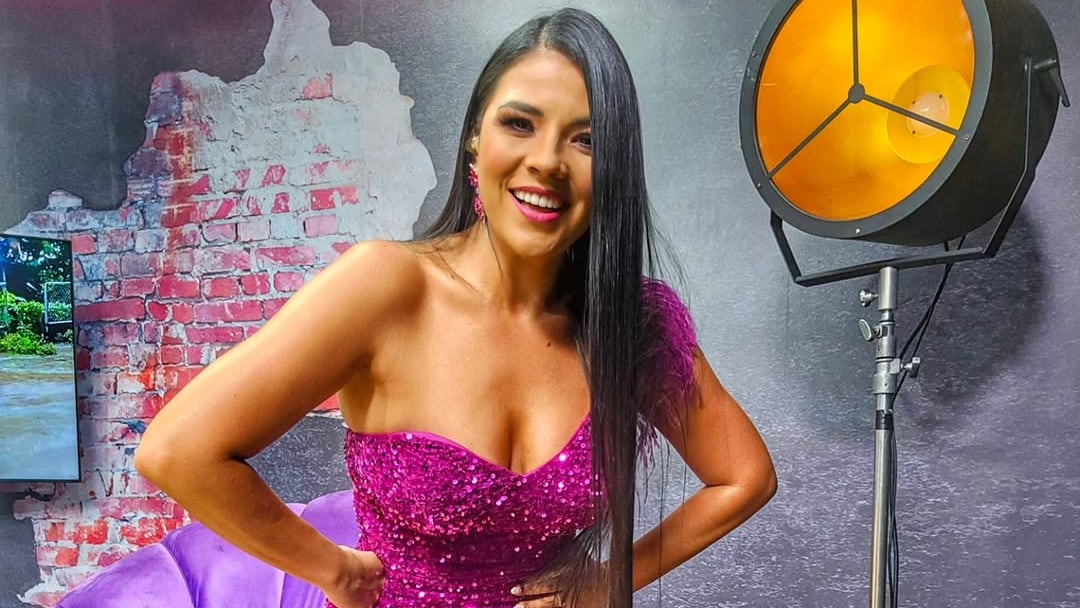 Natalia Rodríguez, presentadora de televisión de canal 7.