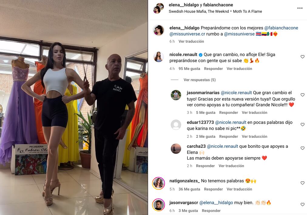 Nicole Carboni, modelo y exreina de belleza.