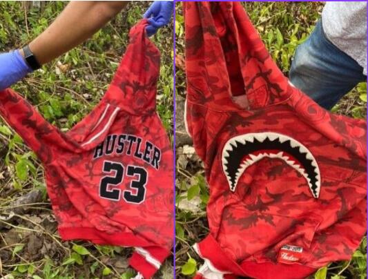 Ropa encontrada en escena del crimen de un estadounidense de apellido Hayes