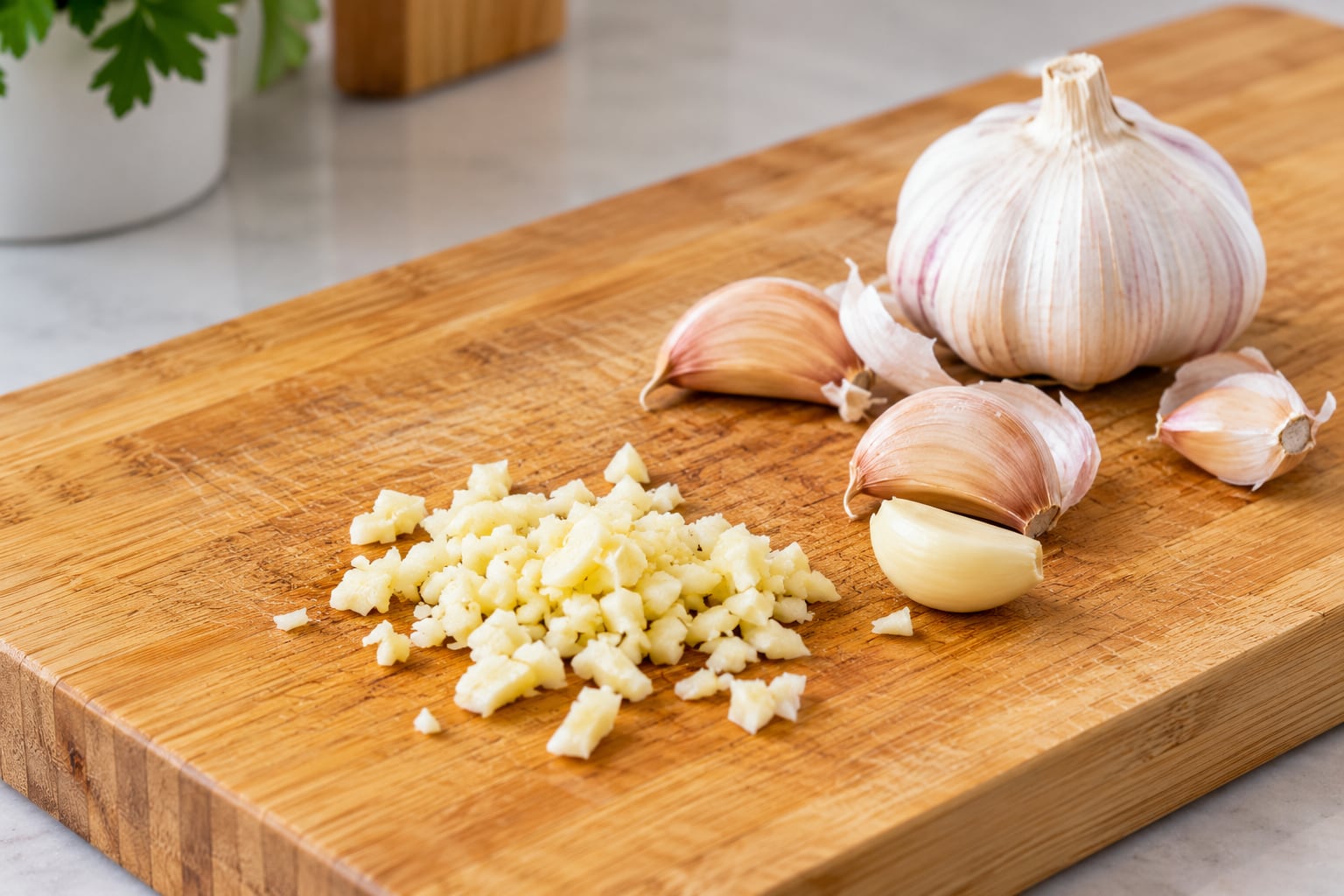 ajo tabla de picar