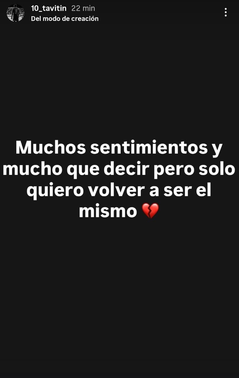El extraño mensaje de Gustavo Herrera, luego del partido ante Verdes. Instagram Gustavo Herrera.