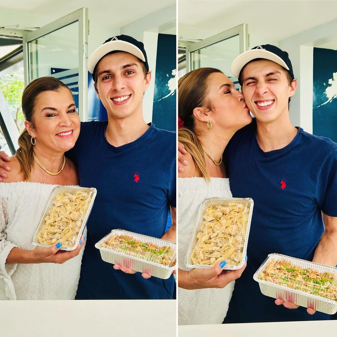 Adriana Durán y sus hijos