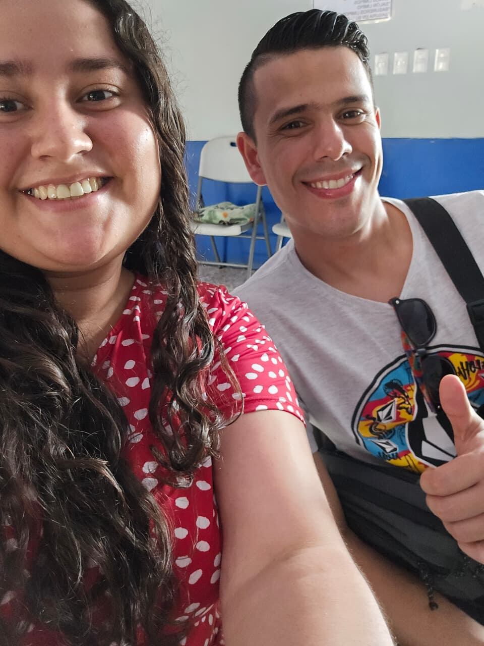 Selena se tomó esta foto junto a su amigo Cristian pocas horas antes del atroz crimen. Foto cortesía para La Teja.