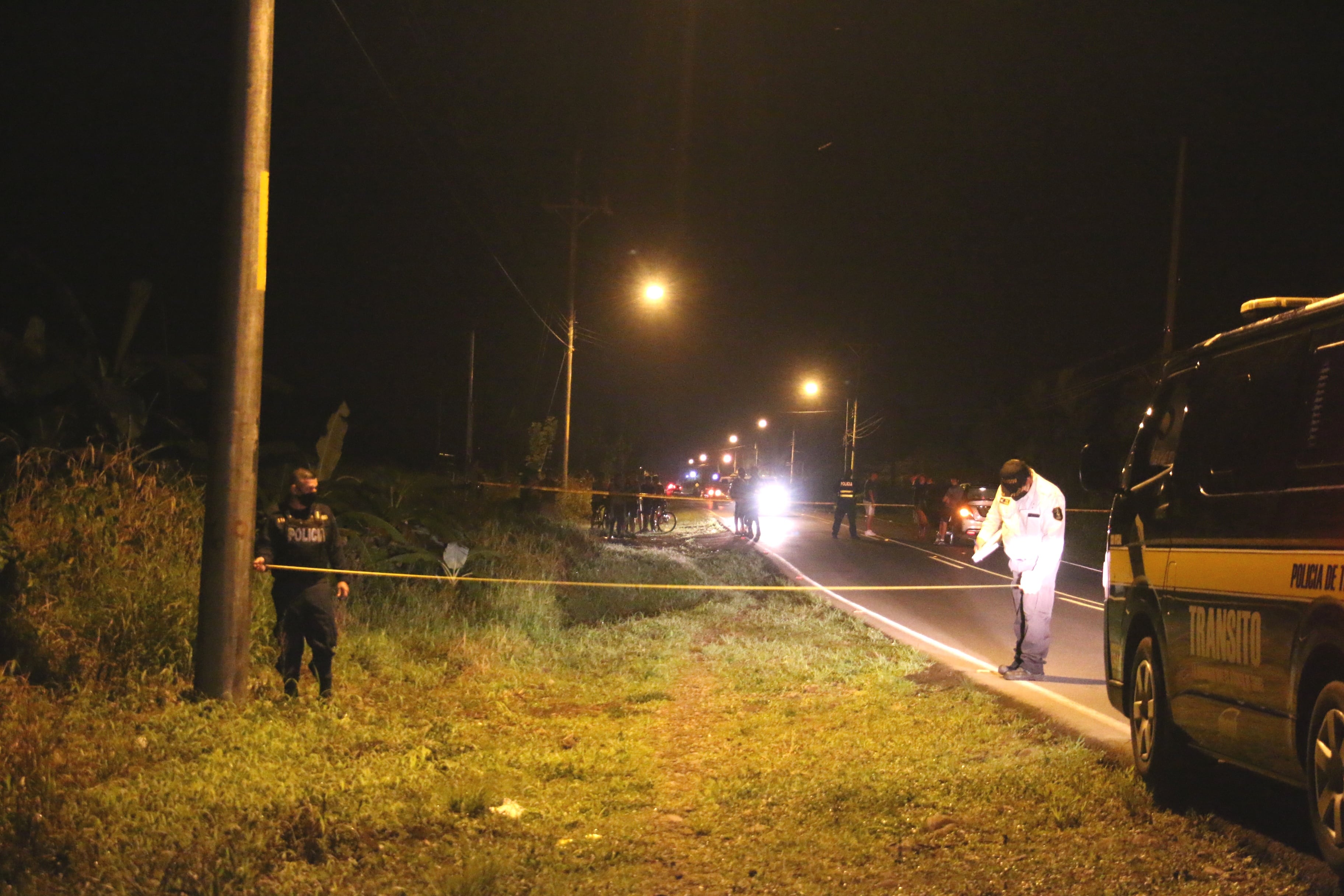 Edward Batista Salas muere atropellado en Pococí. Foto Reyner Montero.