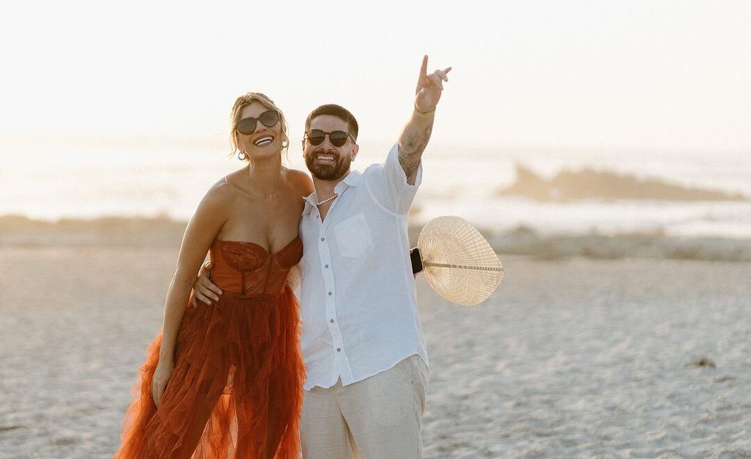 Modelo Sharon Segura y su esposo Daniel Mora, mejor conocido como Daniem.