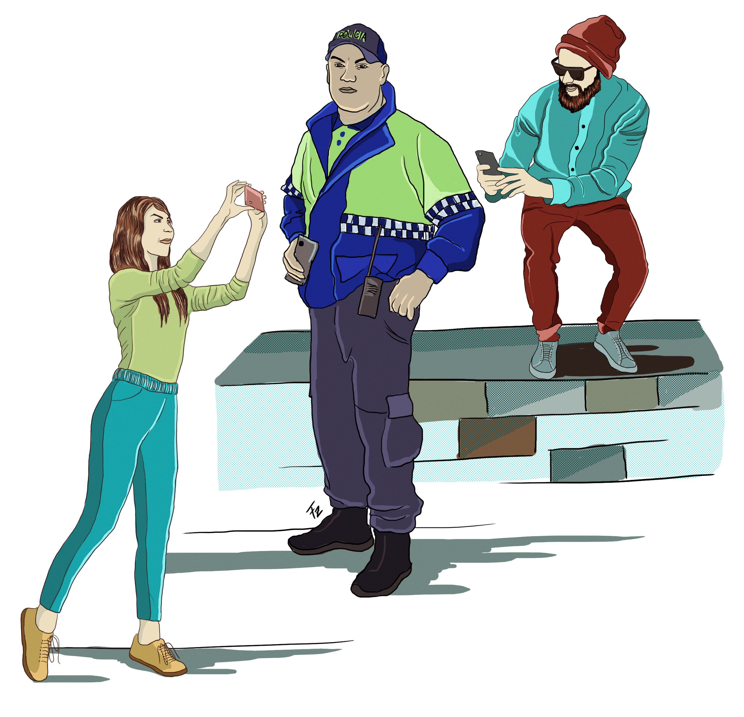 Policías y ciudadanos se graban