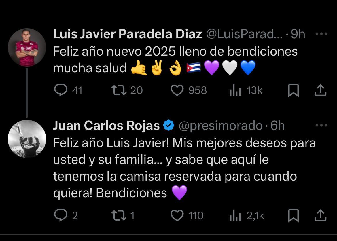 Juan Carlos Rojas le prometió algo hermoso a Luis Paradela.