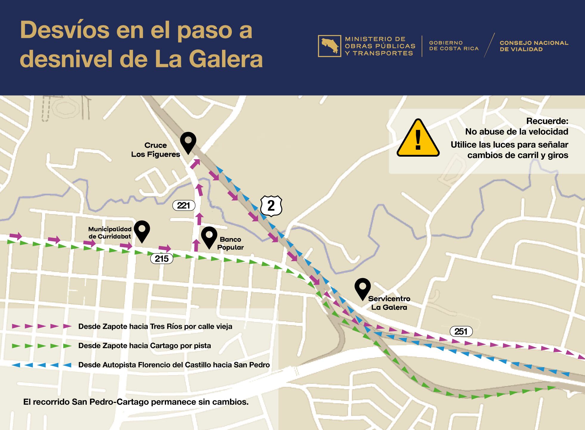 El lunes 8 de enero del 2024 inauguraron el paso inferior en el cruce de La Galera