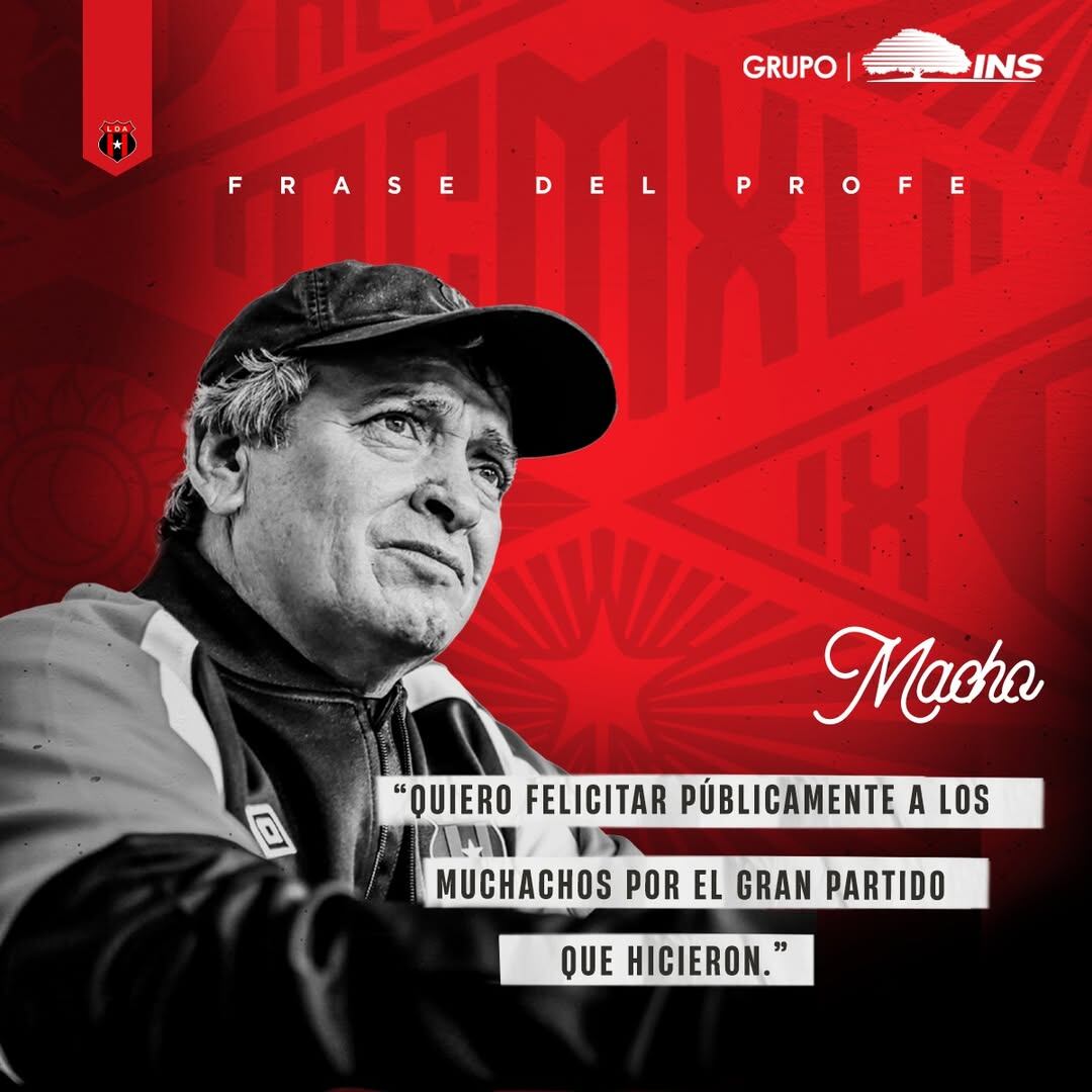 Esta fue la publicación compartida por Alajuelense.