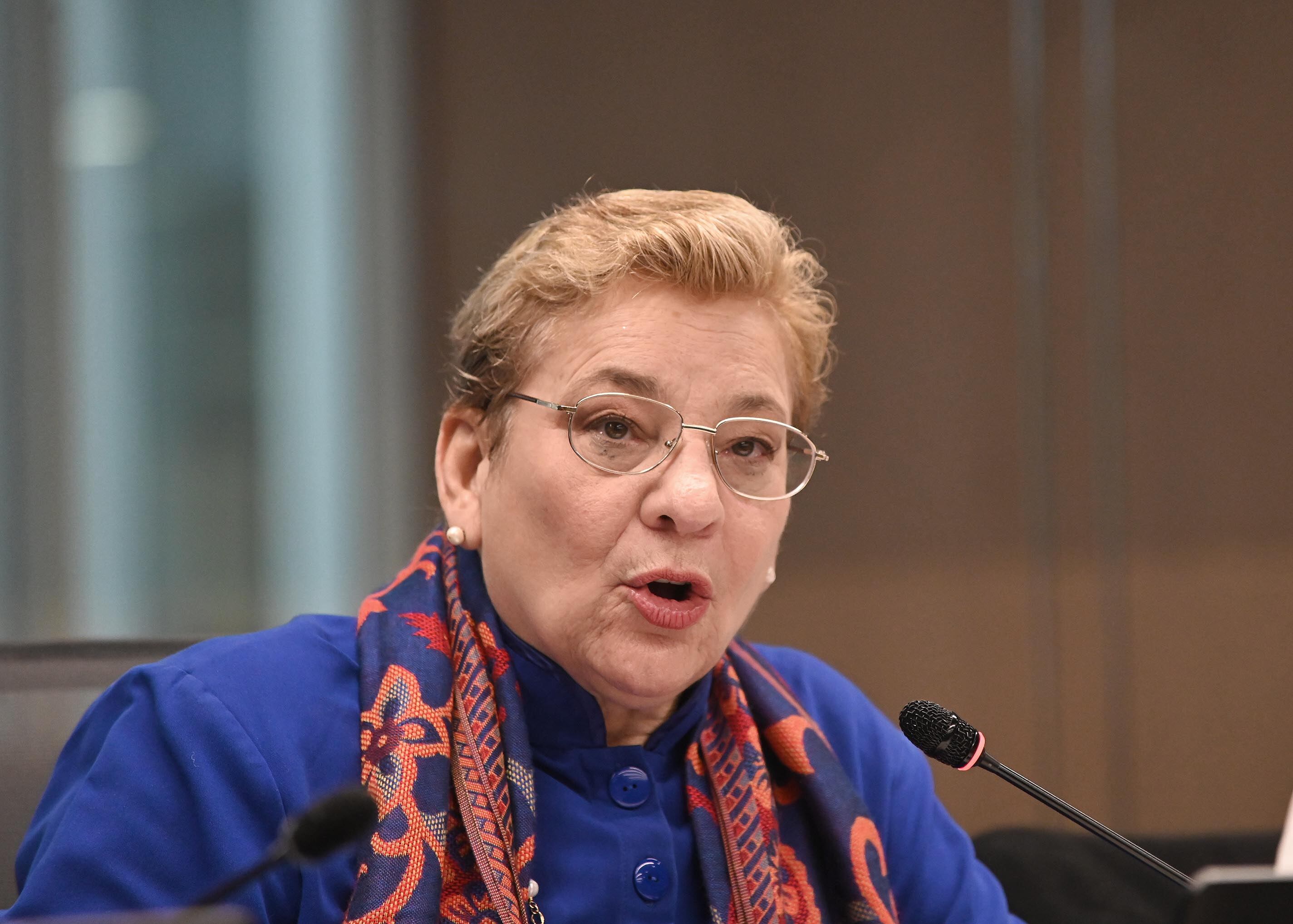 La ministra de Educación, Anna Katharina Muller