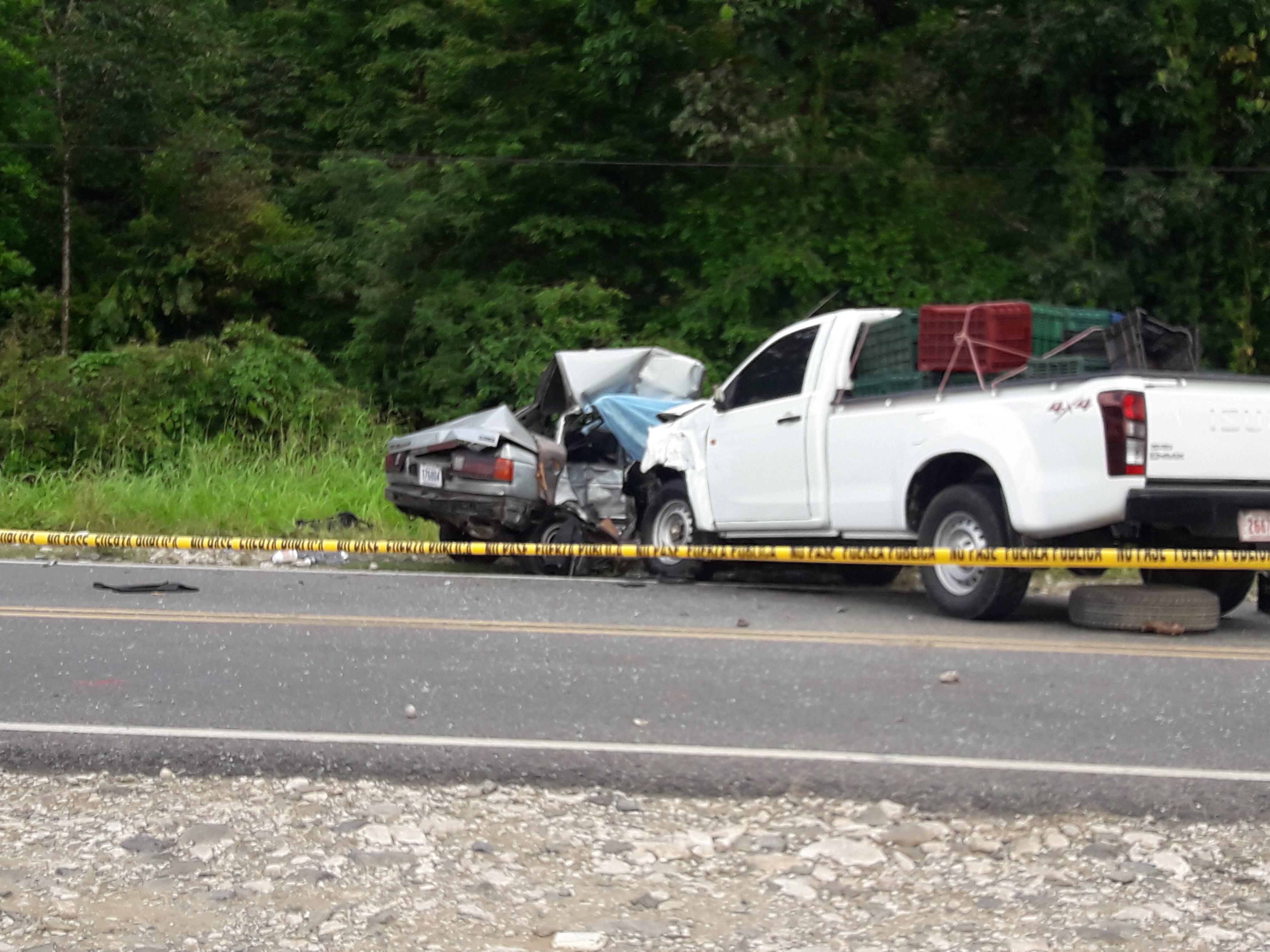 Oficial de la Fuerza Pública muere en choque durante su día libre. Foto Alfonso Quesada.