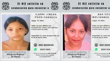 OIJ pide ayuda para encontrar a dos quinceañeras que desaparecieron el mismo día en Liberia