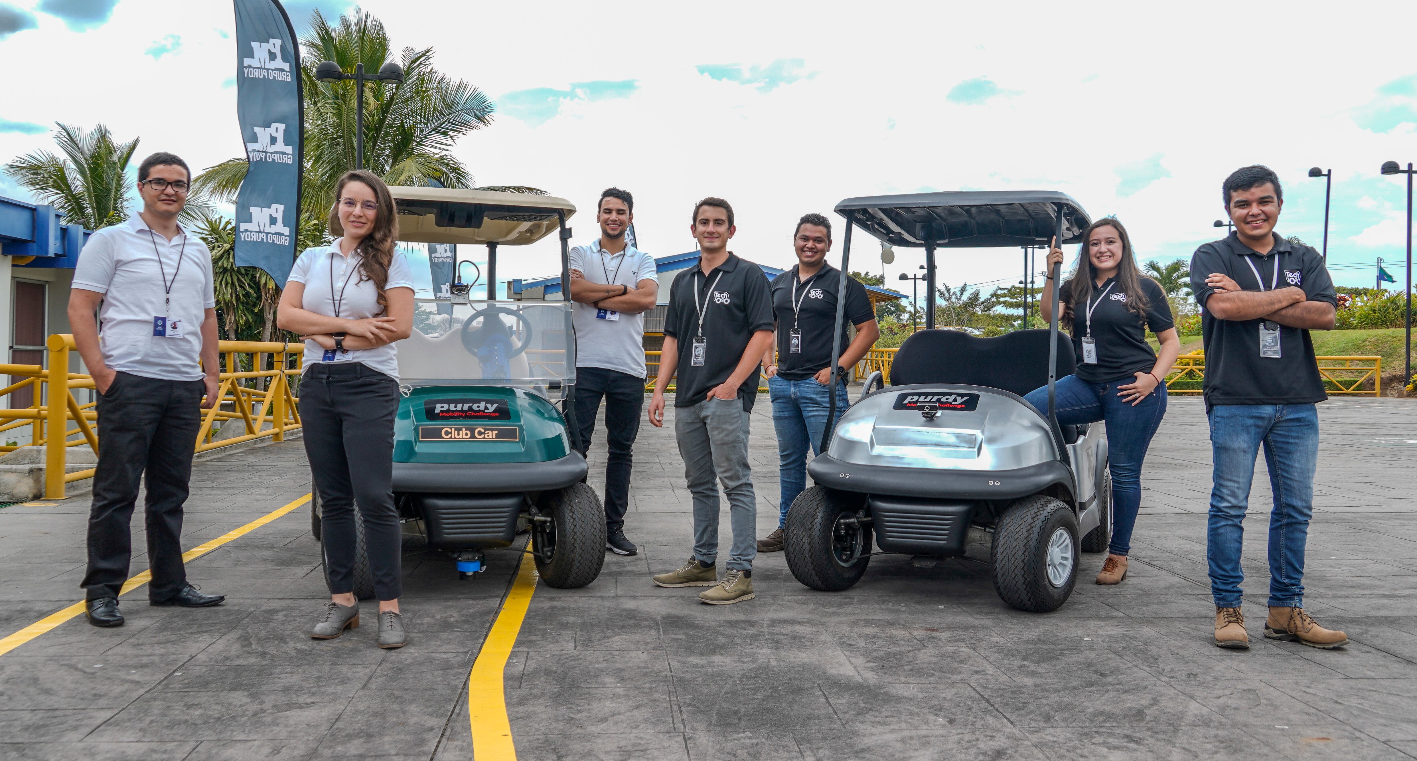 Purdy Mobility Challenge Premio Ana Ramos de innovación en movilidad, el primer concurso de este tipo. Luego de 7 meses y 14 equipos dos de ellos llegaron a la final para presentar su prototipo del primer vehículo autónomo de servicios de entrega del país