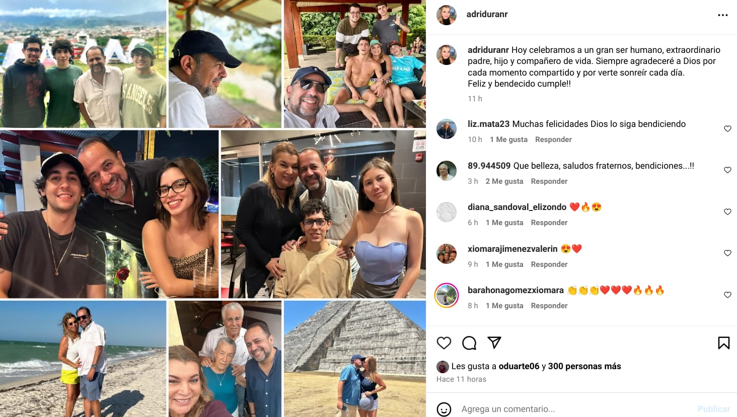 Adriana Durán celebró este miércoles la vida de la persona que la hizo creer en el amor una vez más y la convenció de dar el “sí acepto” por tercera vez: su esposo, Álvaro Moscoa.