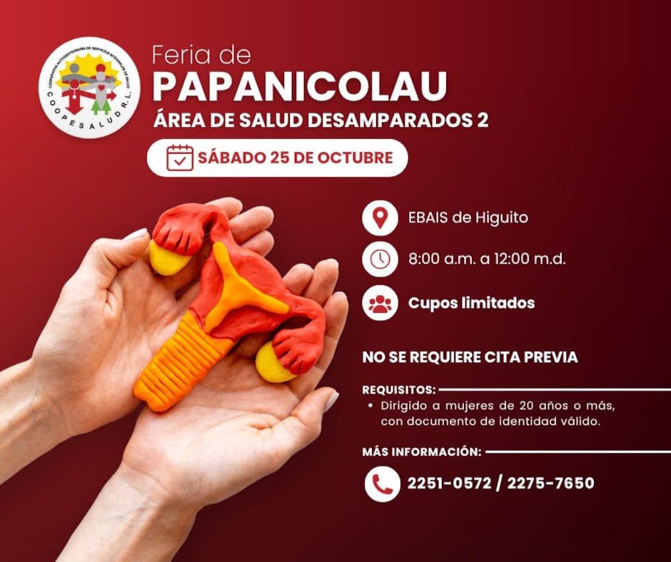 Las mujeres más de 20 años pueden participar en la feria de Papanicolau, sin embargo, el cupo es limitado.