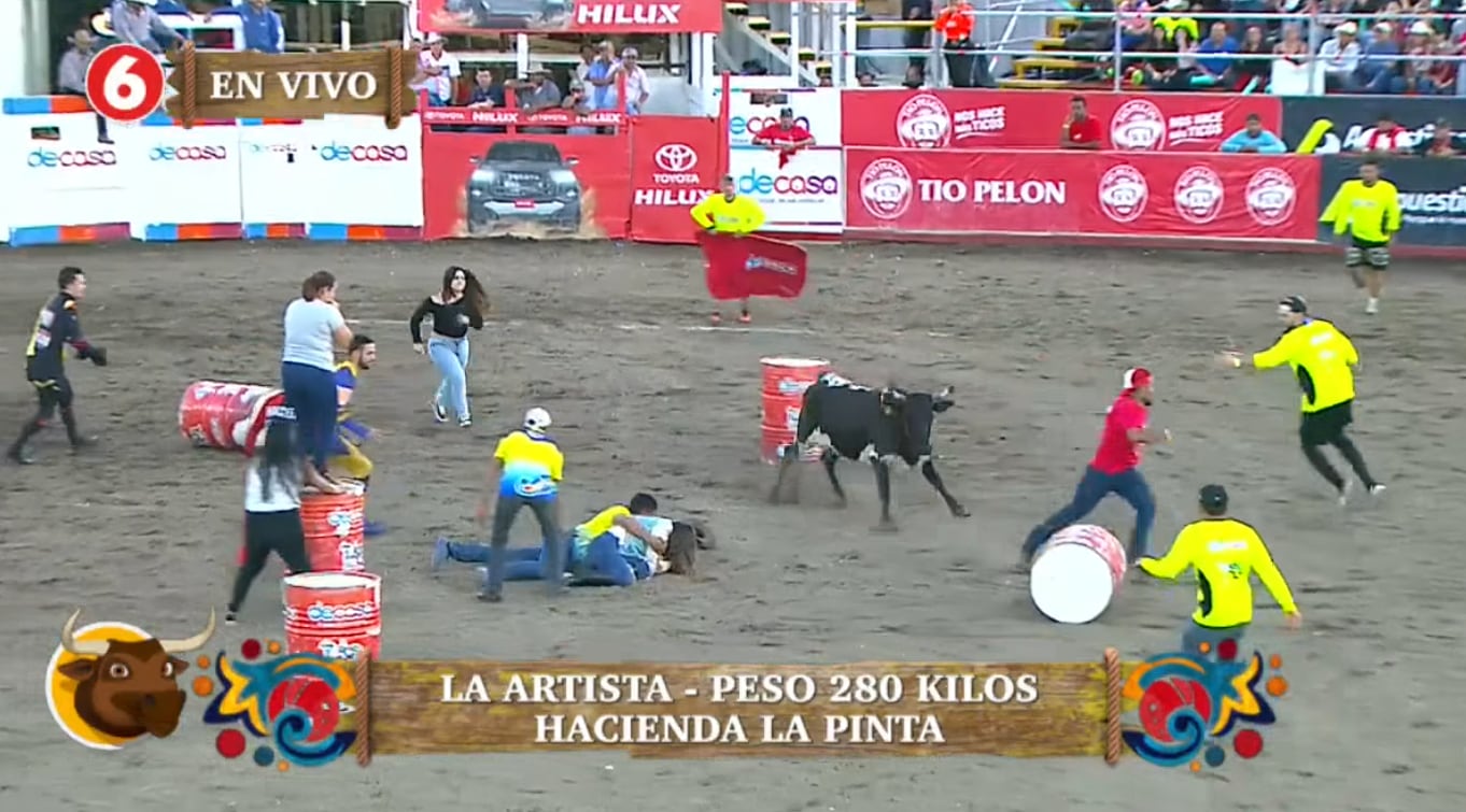 Melissa Durán en el redondel de toros de Pedregal en la corrida del 2 de enero de 2025