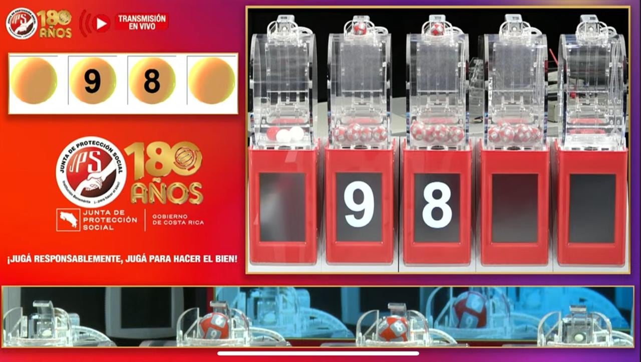El 98 fue el número favorecido del sorteo de tiempos que se realizó la tarde del viernes 1 de agosto.