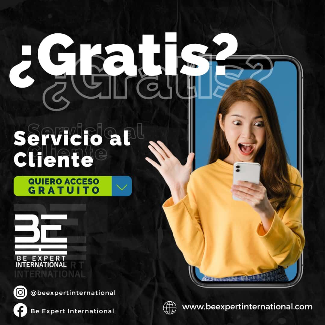 La gente de la plataforma digital educativa Be Expert Internacional va a dar un curso gratis de Servicio al Cliente
