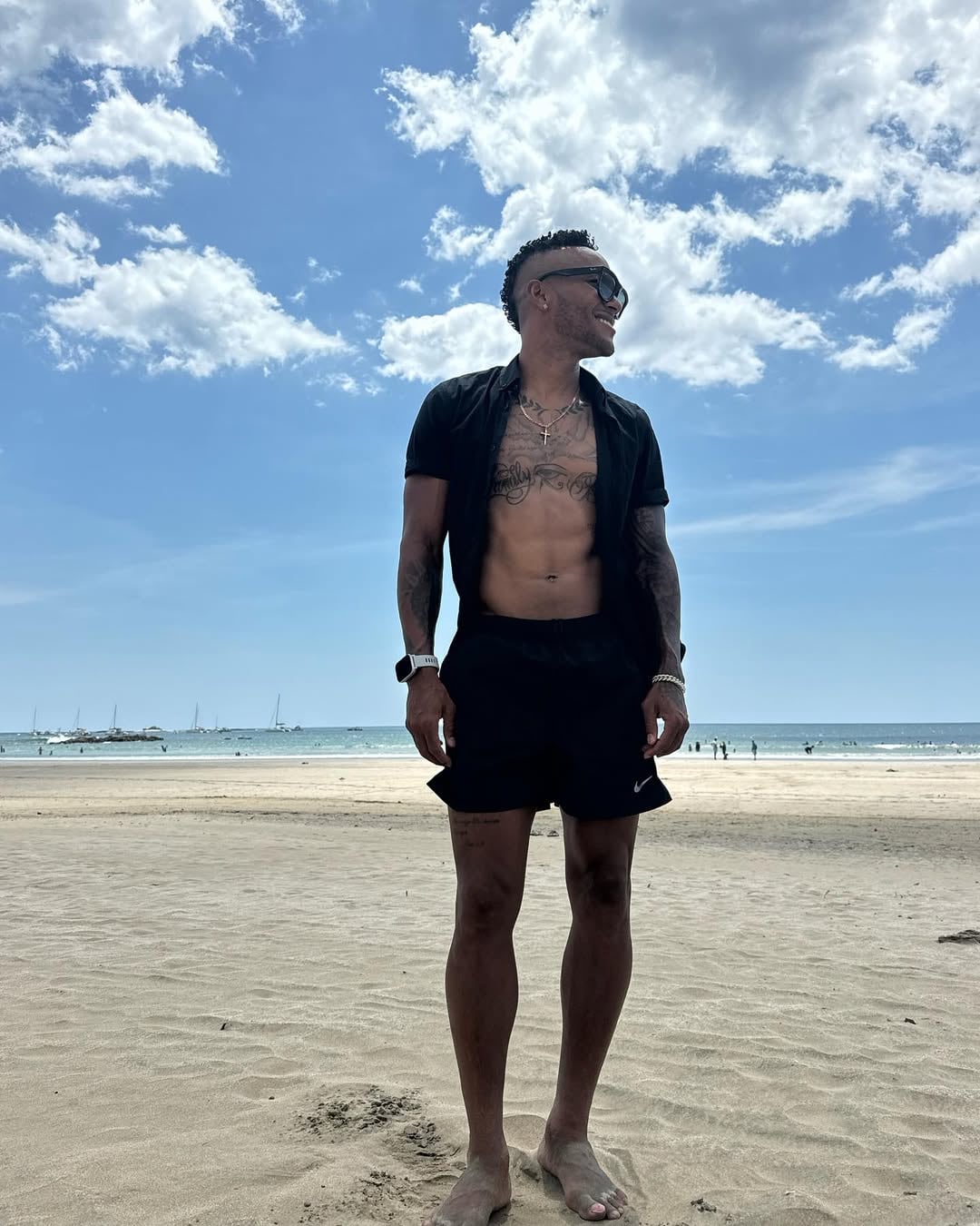 Jeikel Venegas aprovechó para tomarse fotografías también.