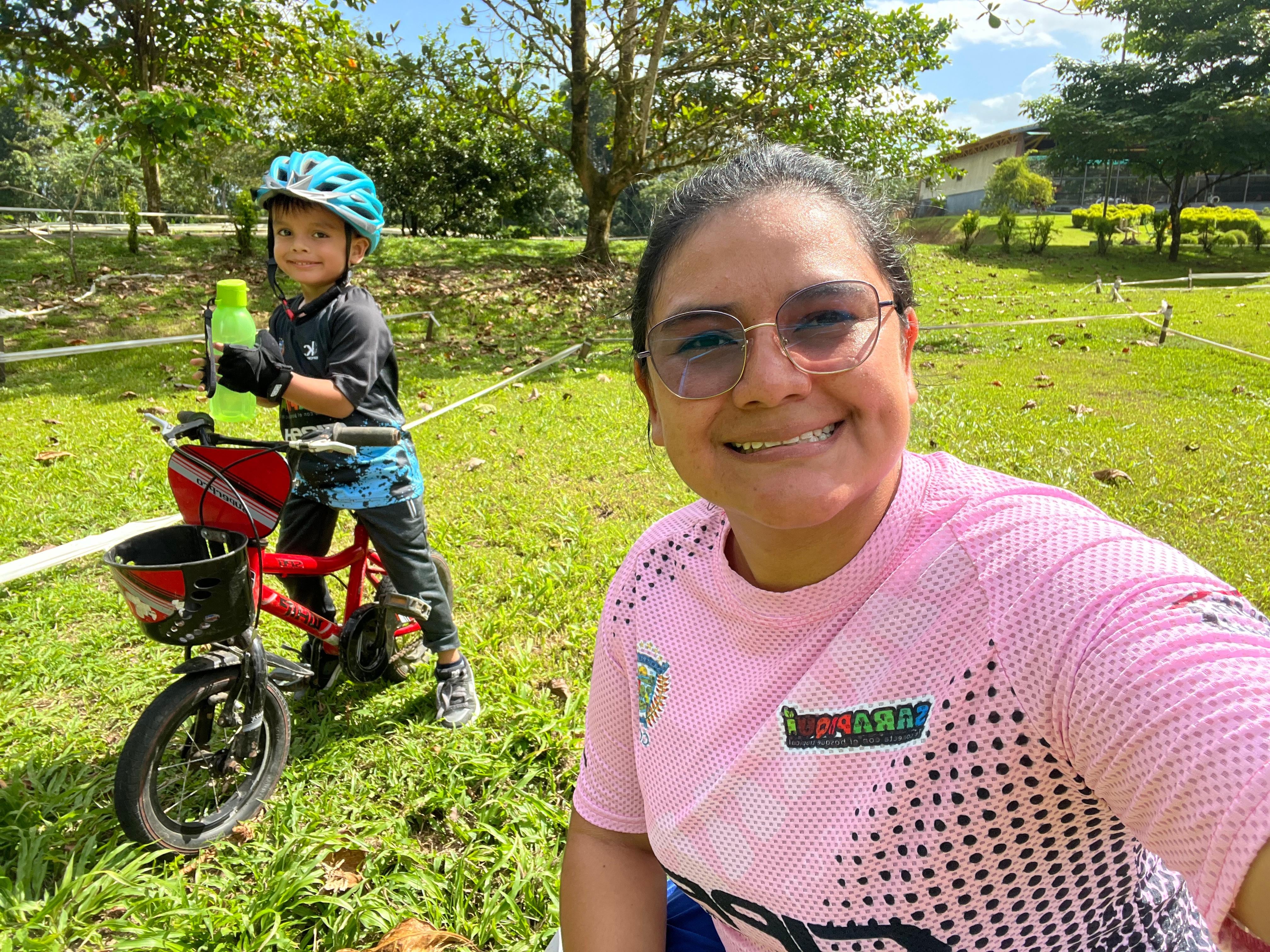 Matías Leal, amante de las bicicletas.