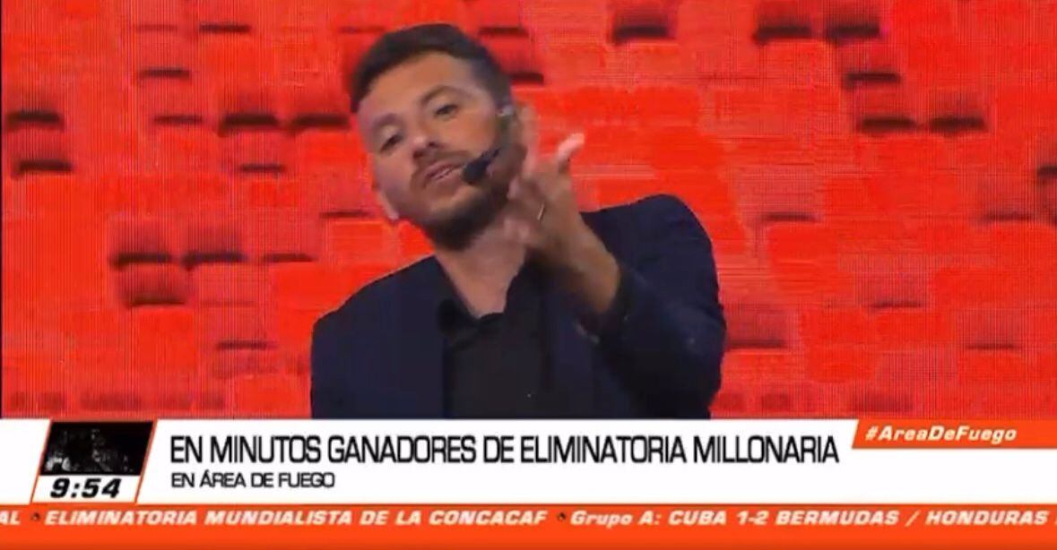 José núñez presentador área de fuego