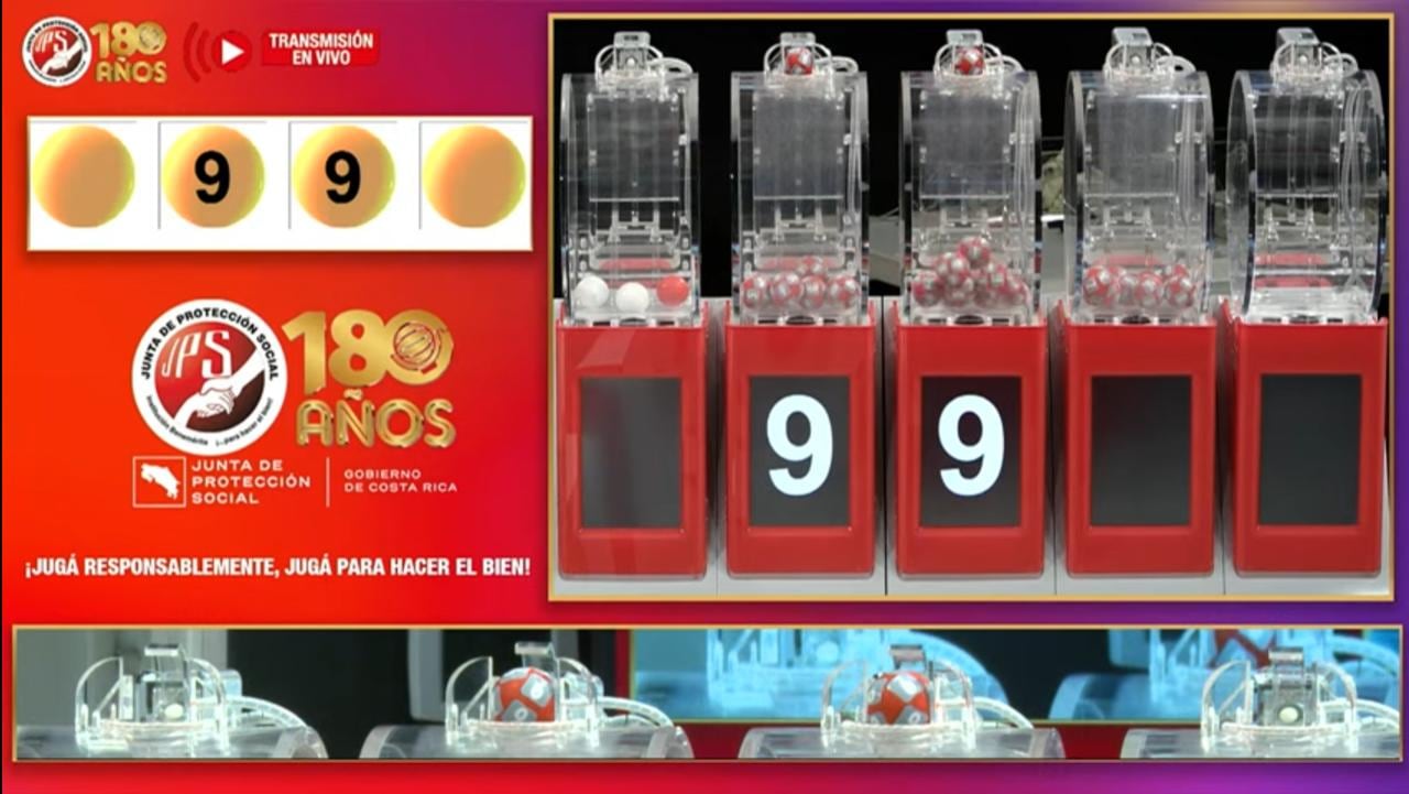 El 99 fue el número favorecido del sorteo de Tiempos de la JPS que se realizó al mediodía de este lunes 4 de agosto.