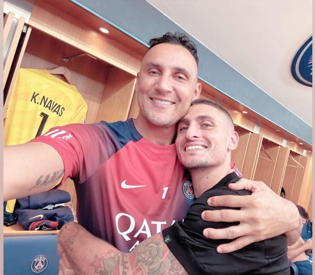 Keylor Navas le dedicó un emotivo mensaje de despedida a Marco Verratti